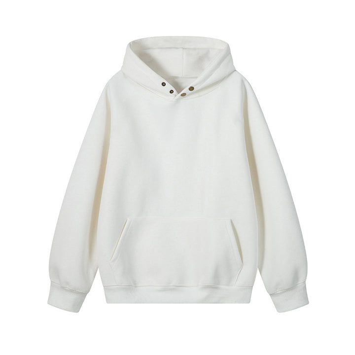 Damer Bekväm Hoodie med innovativ skärning och praktiska fickor Mirla-Eva Jonsson