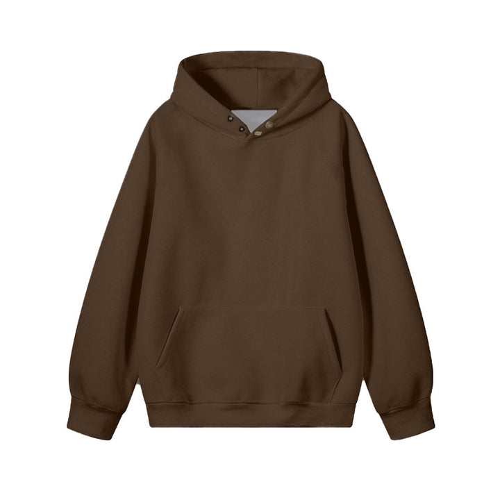 Damer Bekväm Hoodie med innovativ skärning och praktiska fickor Mirla-Eva Jonsson