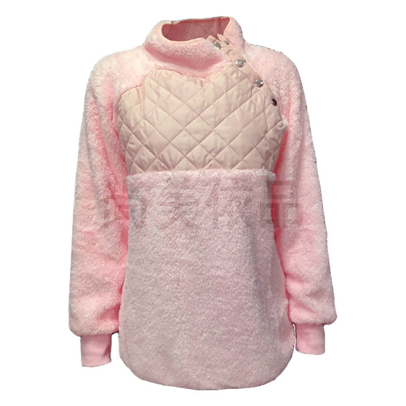 Damer Bekväm Hoodie med stållkrage och vadderad överdel Mirla-Eva Jonsson
