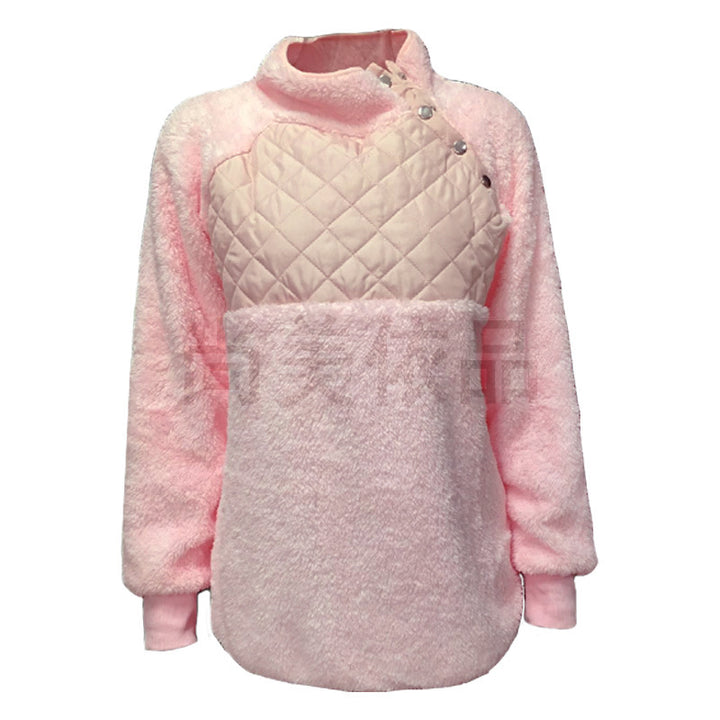 Damer Bekväm Hoodie med stållkrage och vadderad överdel Mirla-Eva Jonsson