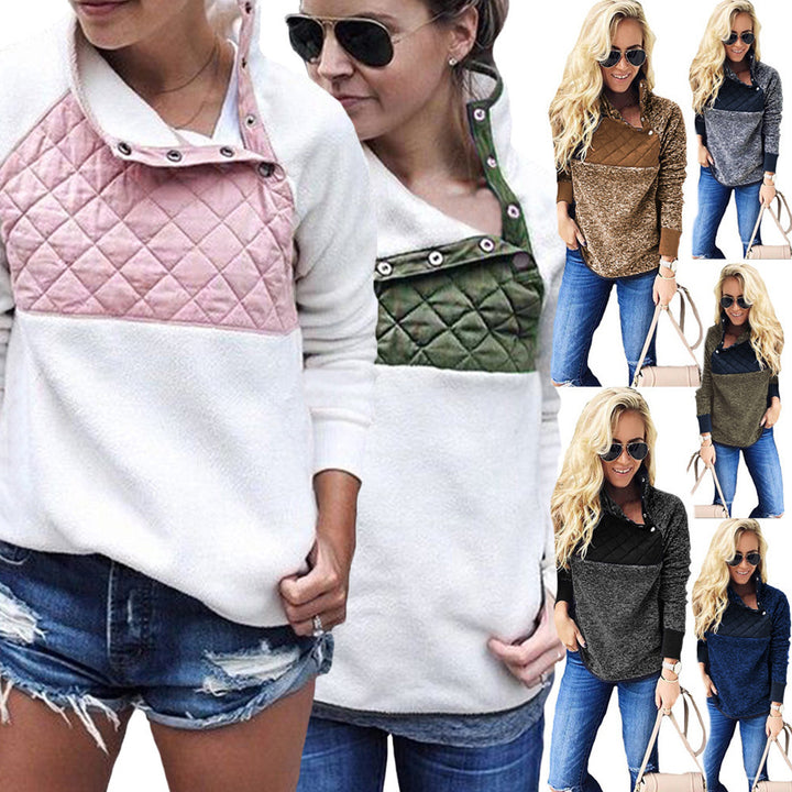 Damer Bekväm Hoodie med stållkrage och vadderad överdel Mirla-Eva Jonsson
