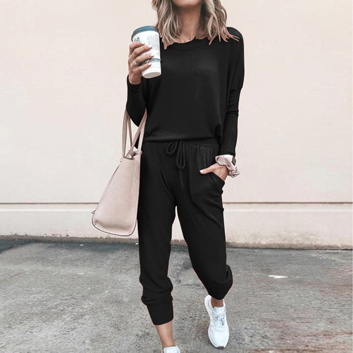 Damer Bekväm Jumpsuit med Moderiktig Rundhals och Justerbar Midja Eva Jonsson-Eva Jonsson