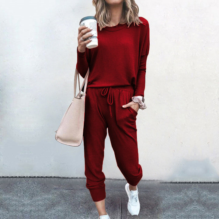 Damer Bekväm Jumpsuit med Moderiktig Rundhals och Justerbar Midja Eva Jonsson-Eva Jonsson
