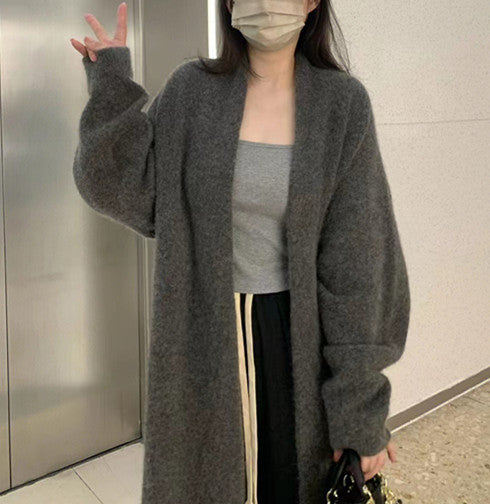 Damer Bekväm Knitted Jacket med oversized snitt och mjuka puffärmar Eva Jonsson-Eva Jonsson