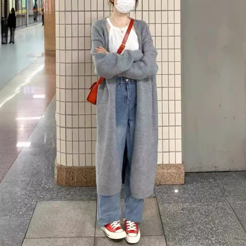 Damer Bekväm Knitted Jacket med oversized snitt och mjuka puffärmar Eva Jonsson-Eva Jonsson