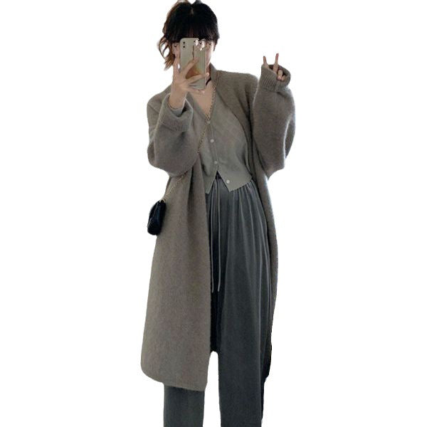 Damer Bekväm Knitted Jacket med oversized snitt och mjuka puffärmar Eva Jonsson-Eva Jonsson