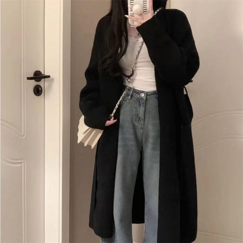 Damer Bekväm Knitted Jacket med oversized snitt och mjuka puffärmar Eva Jonsson-Eva Jonsson