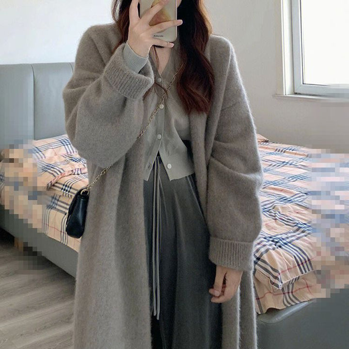 Damer Bekväm Knitted Jacket med oversized snitt och mjuka puffärmar Eva Jonsson-Eva Jonsson