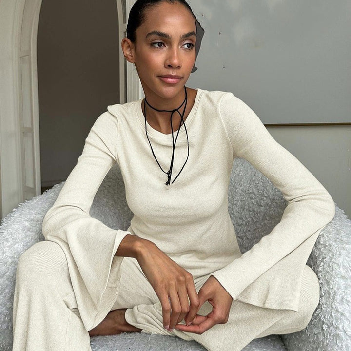 Damer Bekväm Lounge-set med vida ben och långärmad överdel Mirla-Eva Jonsson