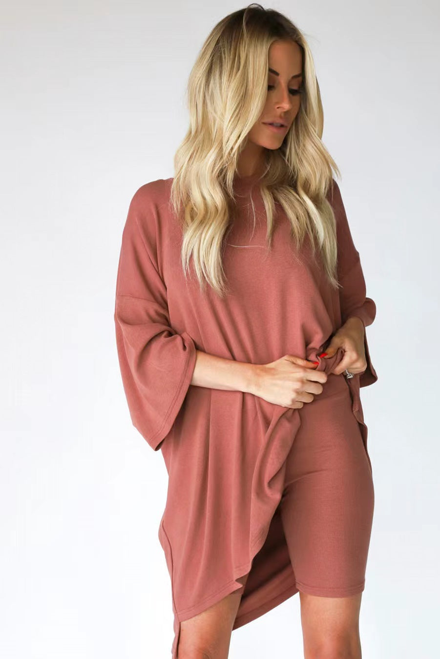 Damer Bekväm Oversize-Skjorta med Djup V-Urringning Mirla-Eva Jonsson