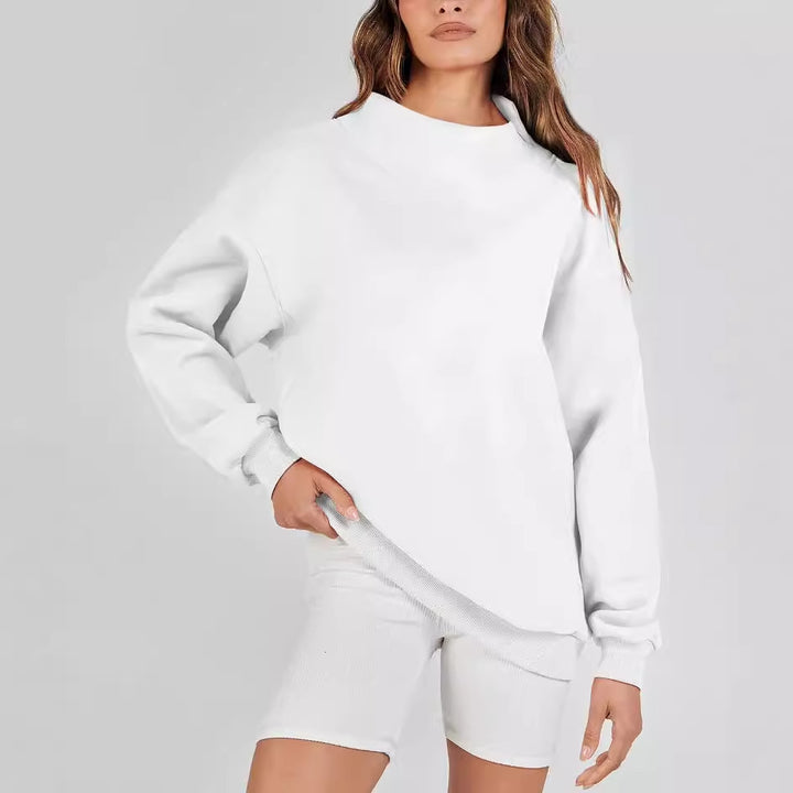 Damer Bekväm Oversize Tröja med Hög Krage Mirla-Eva Jonsson