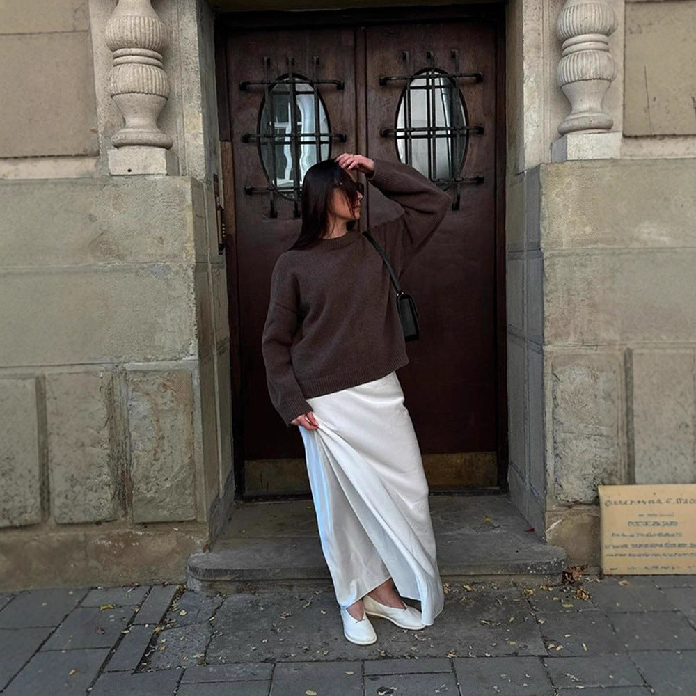 Damer Bekväm Oversized Crewneck Pullover Mirla-Eva Jonsson