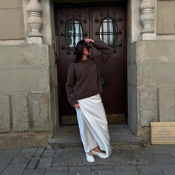 Damer Bekväm Oversized Crewneck Pullover Mirla-Eva Jonsson