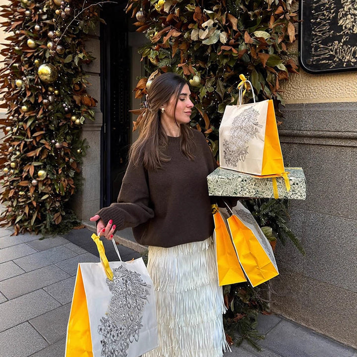 Damer Bekväm Oversized Crewneck Pullover Mirla-Eva Jonsson