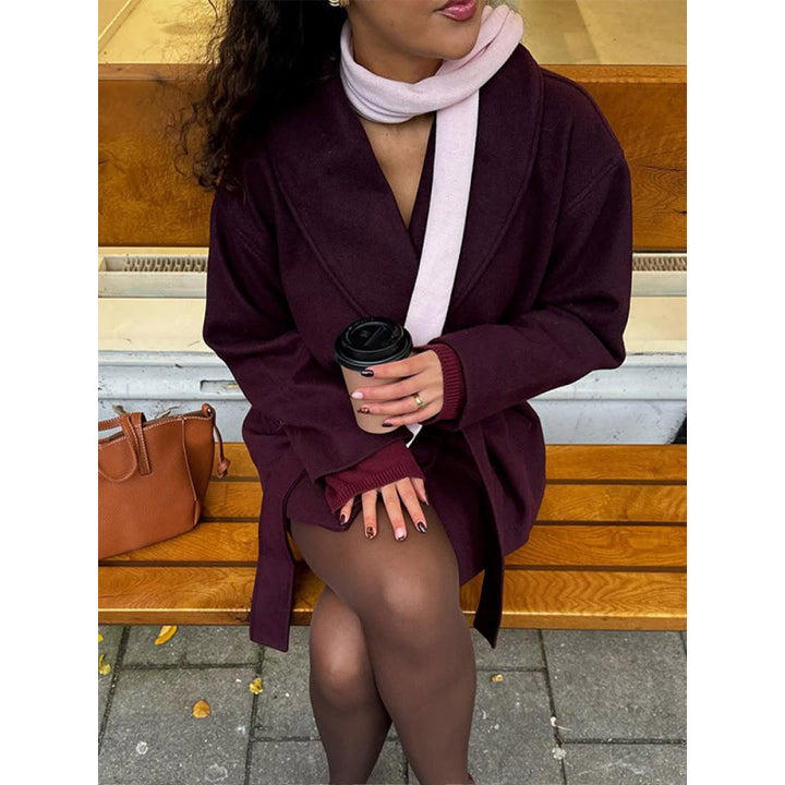 Damer Bekväm Oversized-Kappa med bred Krage Mirla-Eva Jonsson