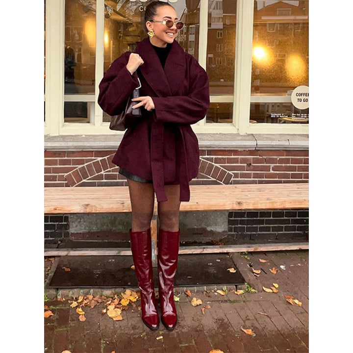 Damer Bekväm Oversized-Kappa med bred Krage Mirla-Eva Jonsson