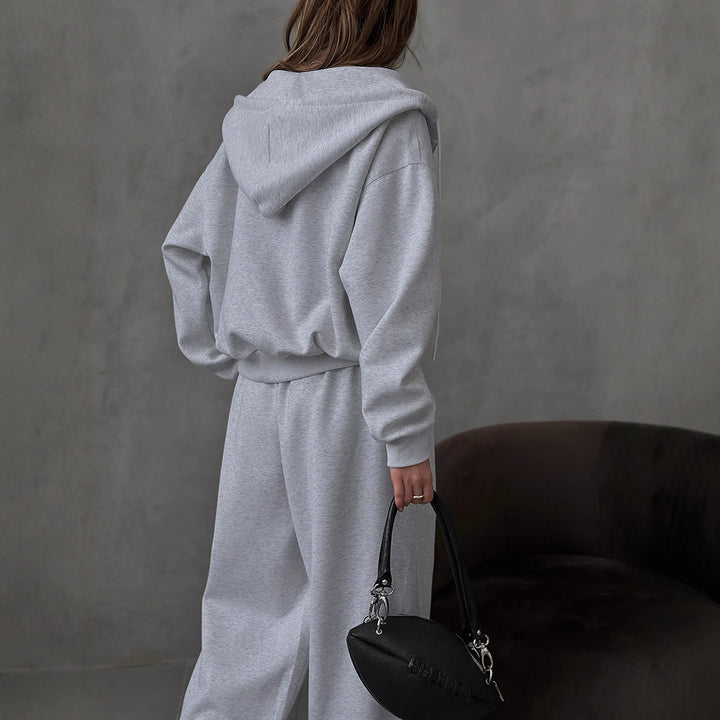 Damer Bekväm Oversized Loungeset med Huva och Elastisk Midja Mirla-Eva Jonsson