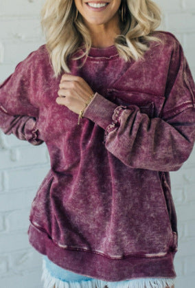Damer Bekväm Oversized Sweatshirt med fickor Mirla-Eva Jonsson