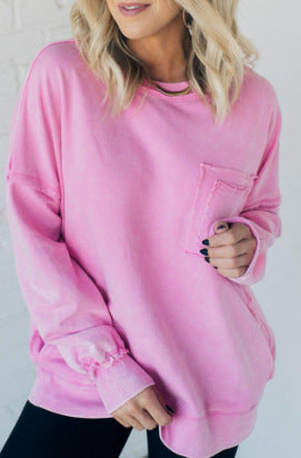 Damer Bekväm Oversized Sweatshirt med fickor Mirla-Eva Jonsson