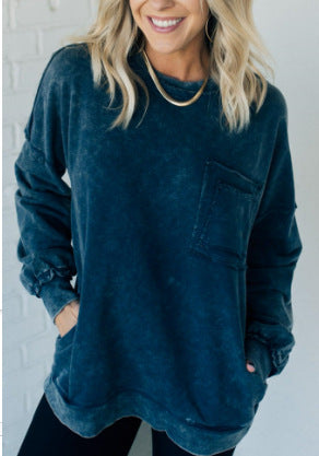 Damer Bekväm Oversized Sweatshirt med fickor Mirla-Eva Jonsson