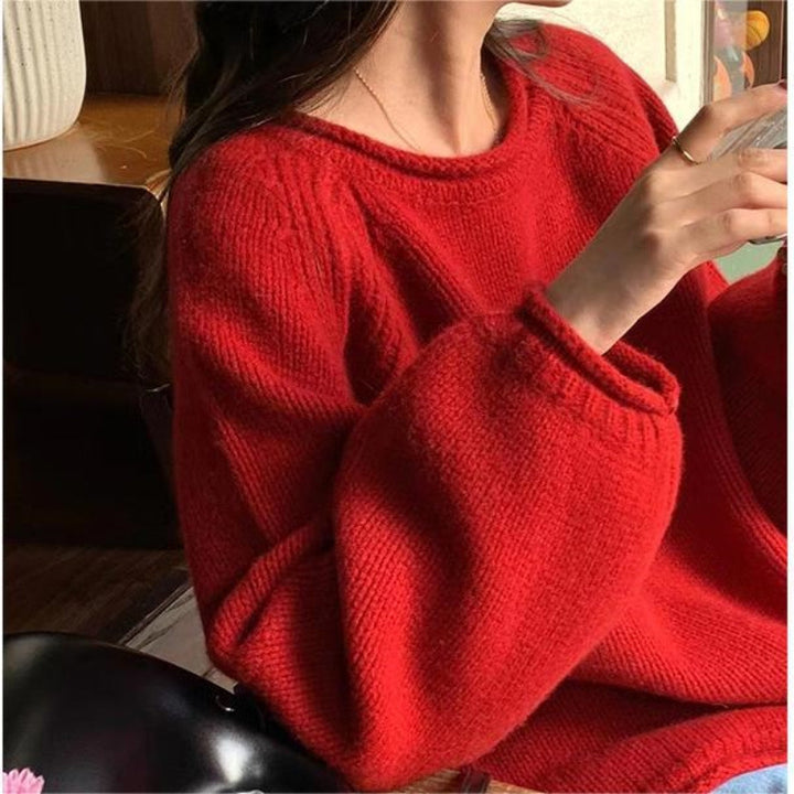 Damer Bekväm Oversized Tröja i högkvalitativ bomull med ribbdetaljer Eva Jonsson-Eva Jonsson
