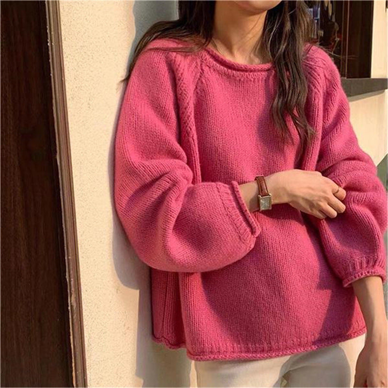 Damer Bekväm Oversized Tröja i högkvalitativ bomull med ribbdetaljer Eva Jonsson-Eva Jonsson
