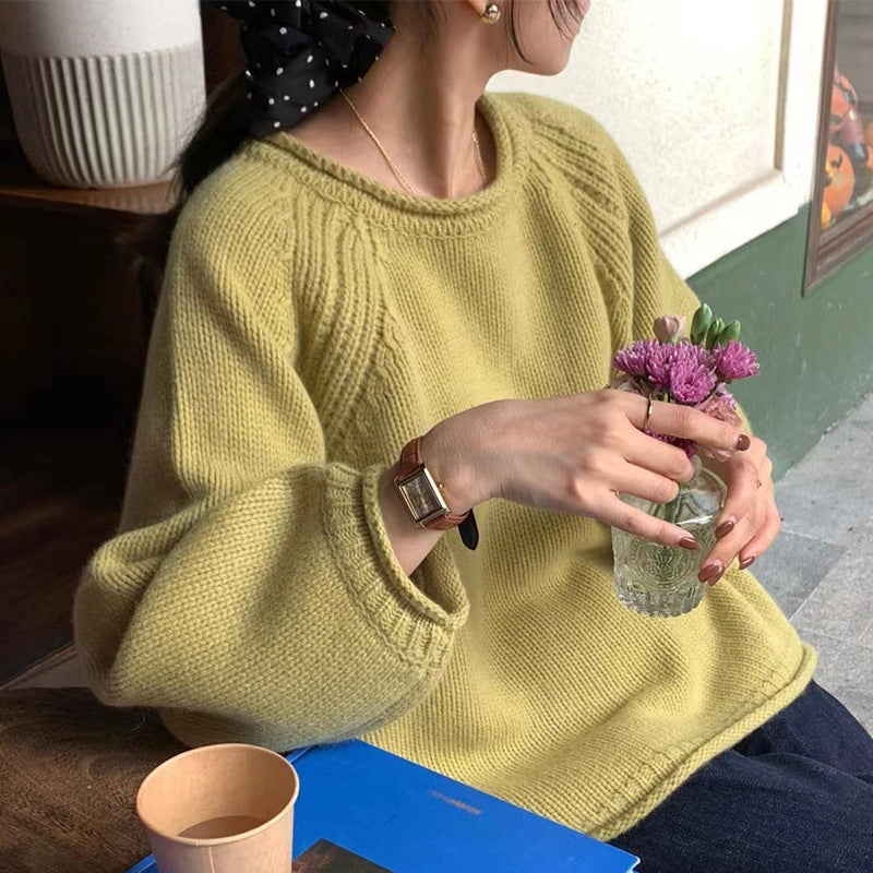 Damer Bekväm Oversized Tröja i högkvalitativ bomull med ribbdetaljer Eva Jonsson-Eva Jonsson