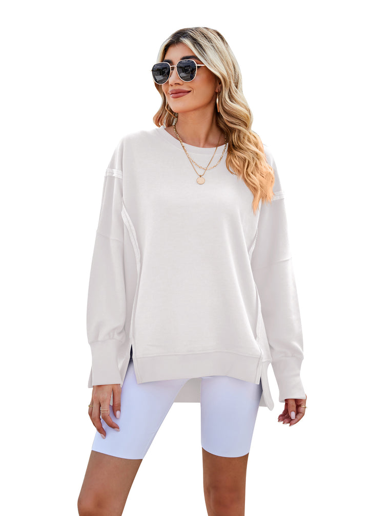 Damer Bekväm Oversized Tröja med Casual Puffärmar Mirla-Eva Jonsson