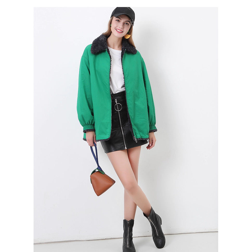 Damer Bekväm Oversized-jacka med huva och teddy-foder Mirla-Eva Jonsson