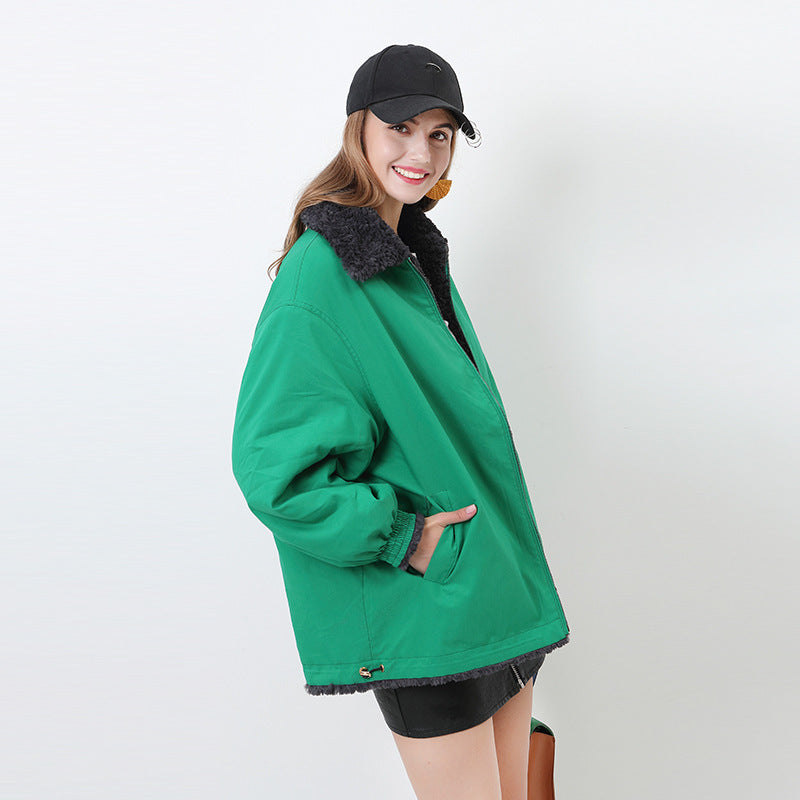 Damer Bekväm Oversized-jacka med huva och teddy-foder Mirla-Eva Jonsson