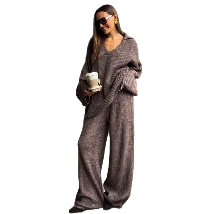 Damer Bekväm Stickad Loungewear-dräkt Mirla-Eva Jonsson
