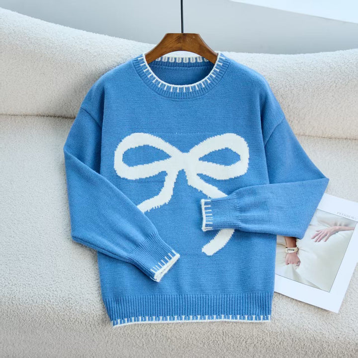 Damer Bekväm Sweatshirt med rosettmotiv och bekväma ärmar Eva Jonsson-Eva Jonsson