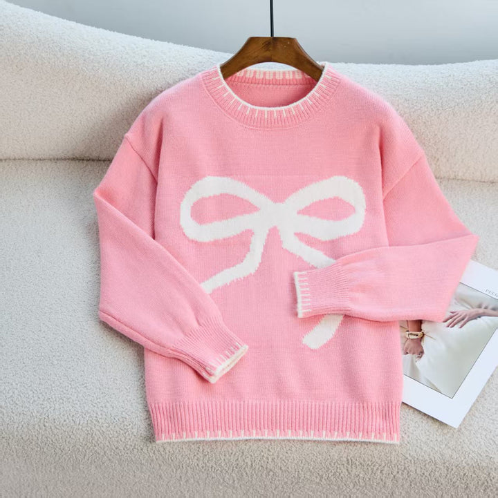 Damer Bekväm Sweatshirt med rosettmotiv och bekväma ärmar Eva Jonsson-Eva Jonsson