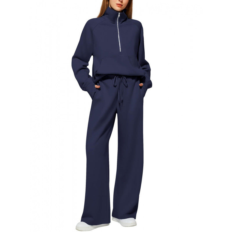 Damer Bekväm Zip-Hoodie och vida byxor Mirla-Eva Jonsson