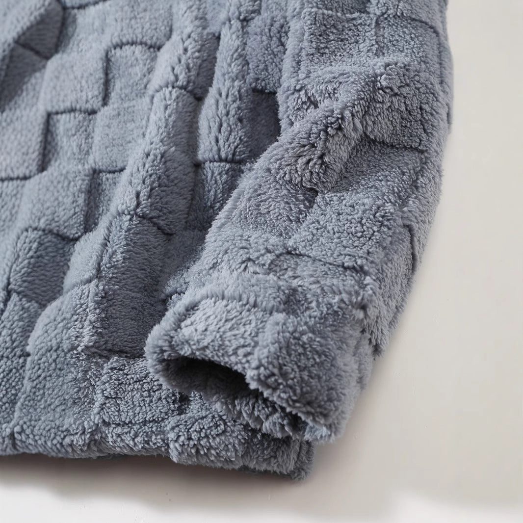 Damer Bekväm fleece-set med huva och elastisk midja Mirla-Eva Jonsson