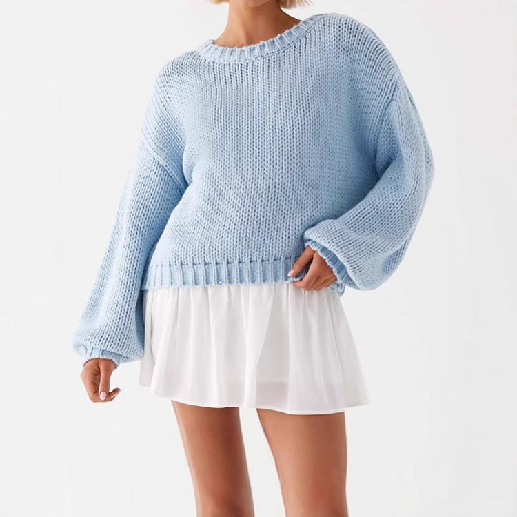 Damer Bekväm och stilig Oversized-tröja med strukturerad stickning Mirla-Eva Jonsson