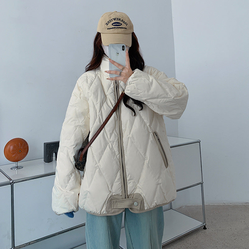 Damer Bekväm quiltad vinterjacka med hög krage Mirla-Eva Jonsson