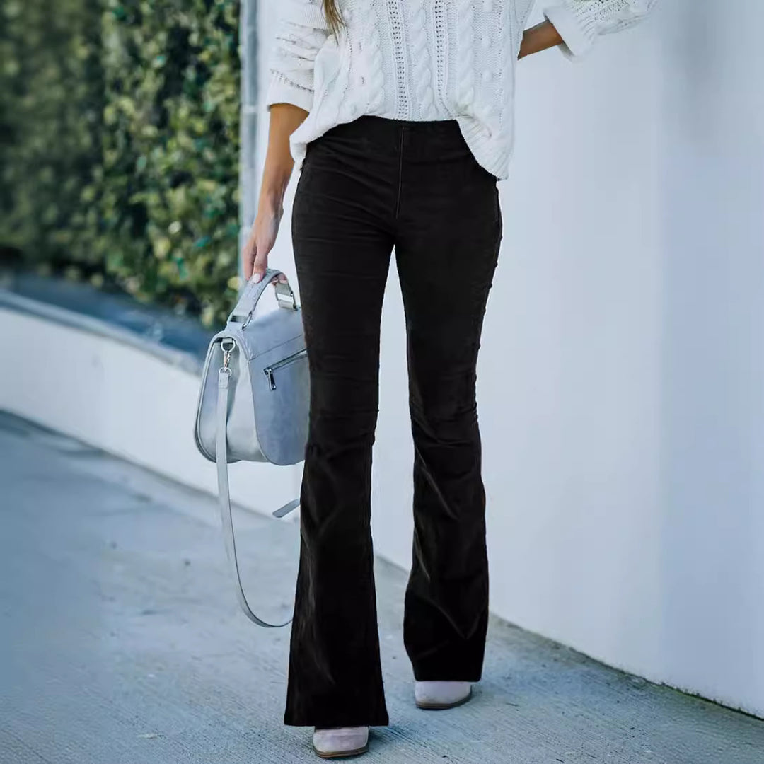 Damer Bekväma Bootcut-byxor i mjukt material Mirla-Eva Jonsson