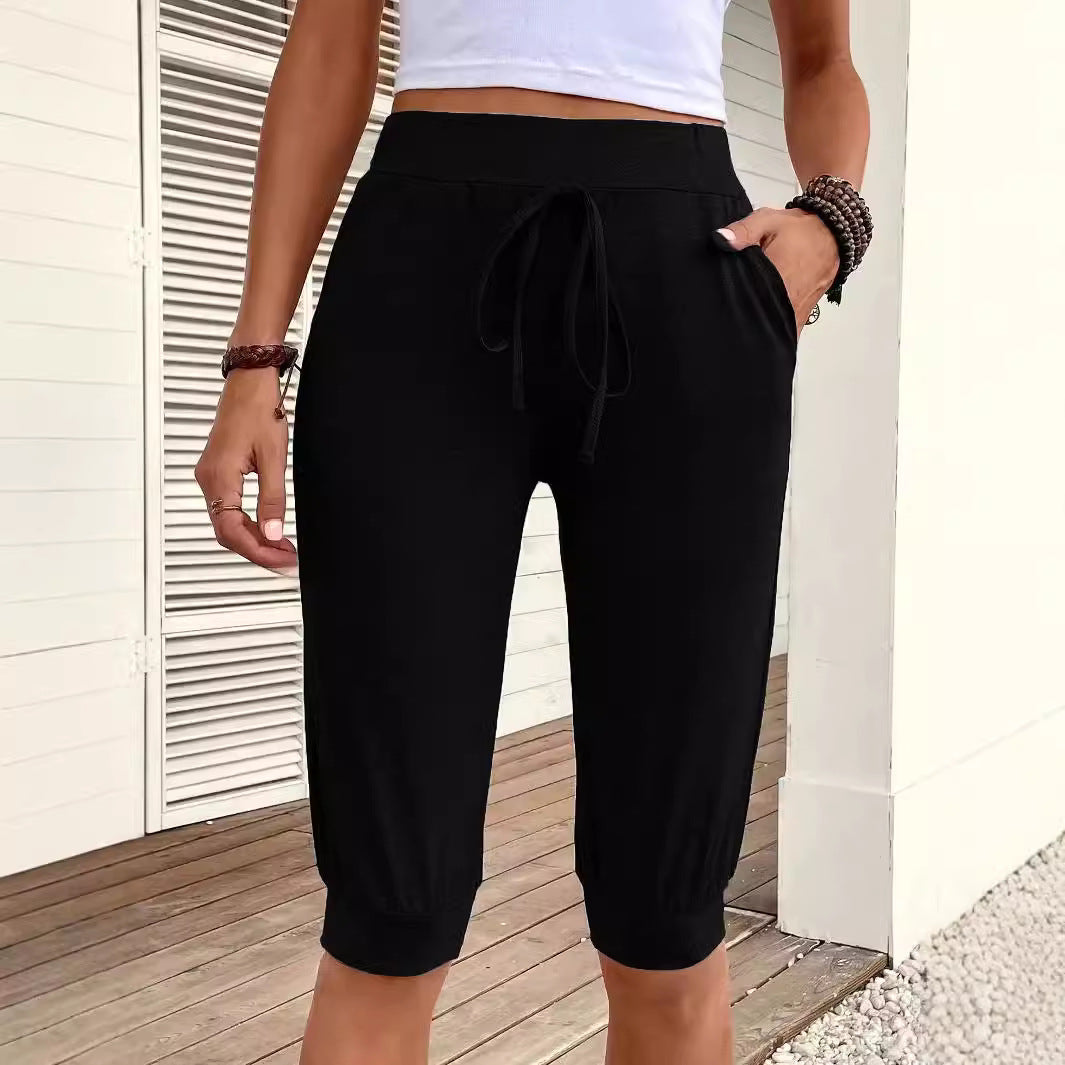 Damer Bekväma Jersey-Shorts med Elastisk Midja och Praktiska Sidofickor Mirla-Eva Jonsson