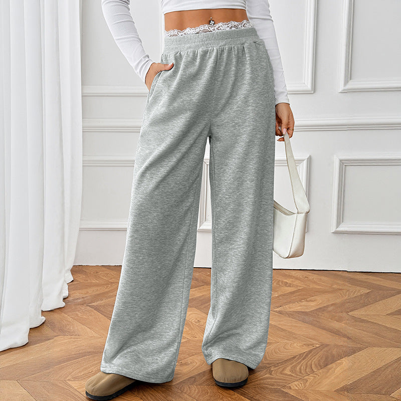 Damer Bekväma och avslappnade långa byxor med elastisk midja Mirla-Eva Jonsson