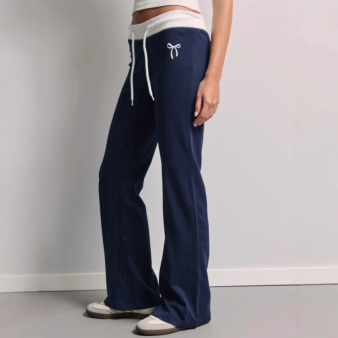 Damer Bekväma och avslappnade sweatpants med elastisk midja och sidofickor Mirla-Eva Jonsson