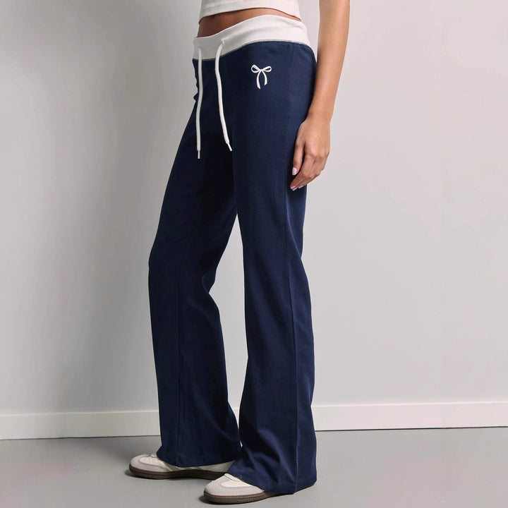 Damer Bekväma och avslappnade sweatpants med elastisk midja och sidofickor Mirla-Eva Jonsson