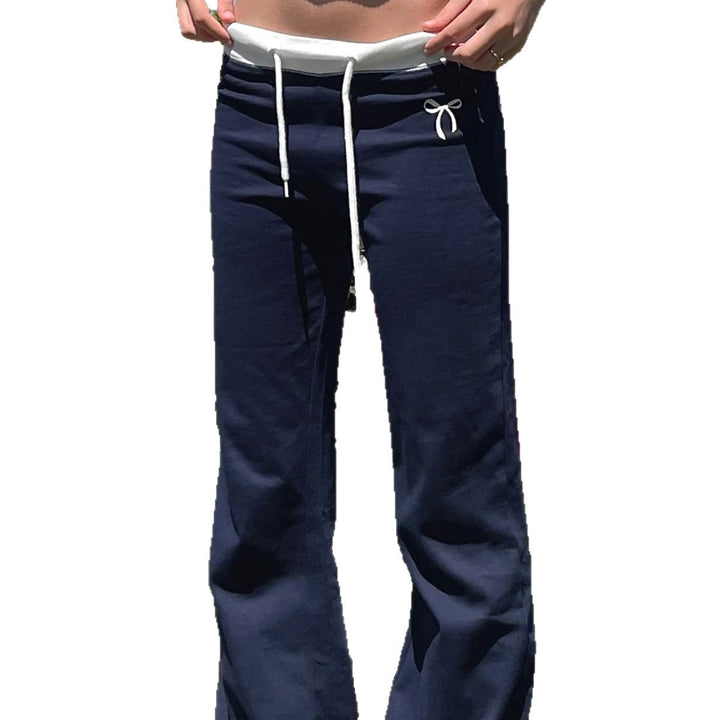 Damer Bekväma och avslappnade sweatpants med elastisk midja och sidofickor Mirla-Eva Jonsson