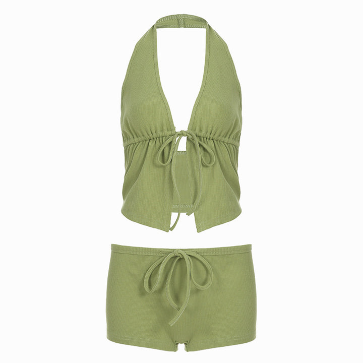 Damer Bikini-set med justerbar överdel och avslappnade shorts Mirla-Eva Jonsson