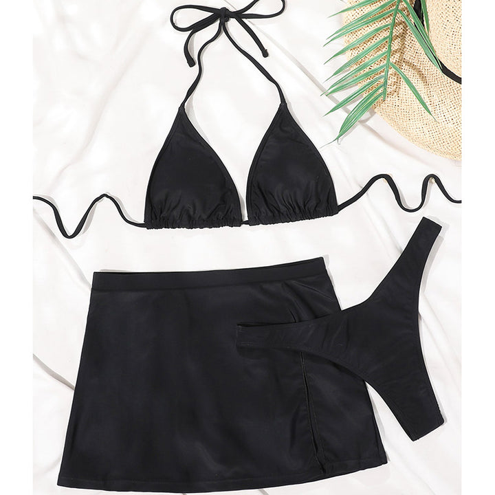 Damer Bikini-set med sexy triangle överdel och moderiktig kjol Mirla-Eva Jonsson