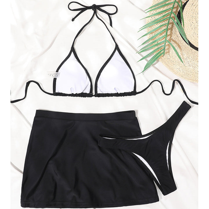 Damer Bikini-set med sexy triangle överdel och moderiktig kjol Mirla-Eva Jonsson