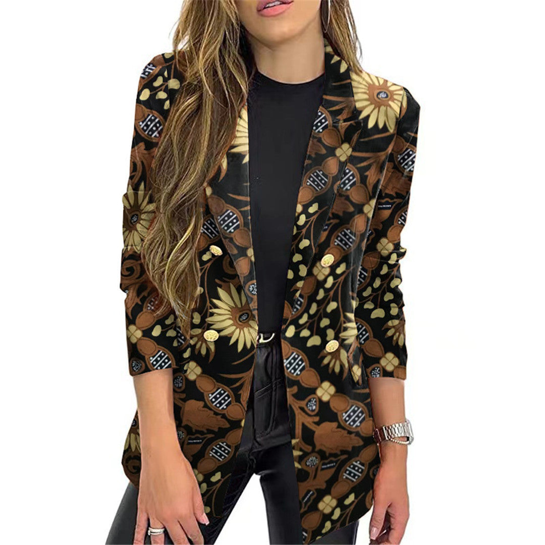 Damer Blommönstrad Blazer Mirla-Eva Jonsson