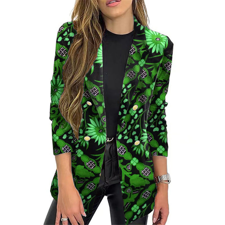 Damer Blommönstrad Blazer Mirla-Eva Jonsson