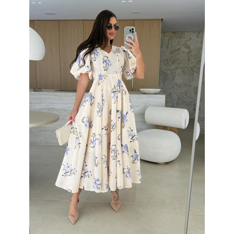 Damer Blommor Maxi Klänning Eva Jonsson-Eva Jonsson