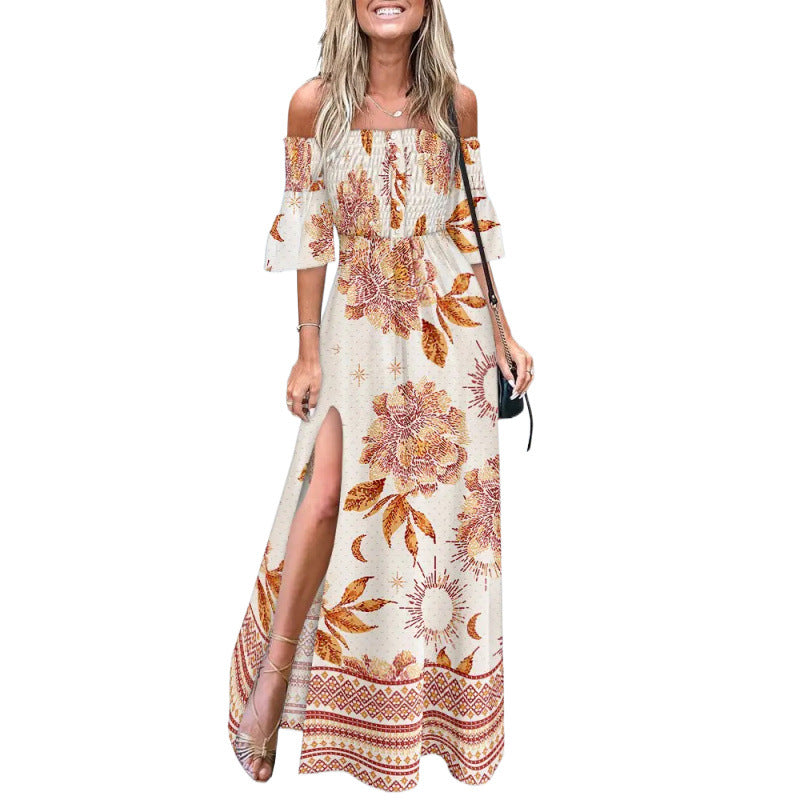 Damer Blommor Maxi Klänning Eva Jonsson-Eva Jonsson